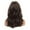 multicolor, variant on Wig with Bangs, Wigs for Women, 45cm High Temperature Silk Wig Bangs Brown Long Curly Hair With Rose Net