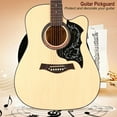 thumbnail image 2 of 2Pcs Self Adhesive Pickguard Scratchplate Replacement Parts for 41" Folk Guitar(Black), 2 of 8