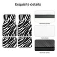thumbnail image 5 of ZICANCN Waterproof Car Floor Mats Full Set, Zebra Animal Pattern Texture Automotive Carpet Mats for Vehicle Trucks Suv Jeep, 4 Pieces, 5 of 6