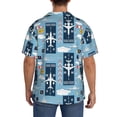 thumbnail image 7 of Goofa Airplanes and Aviation Signs Printed Men's Casual Short-sleeved Shirt,Lightweight Breathable Button-down,Summer Casual men's top,Versatile Fashion shirt-, 7 of 7