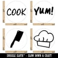 thumbnail image 2 of Cooking Chef Cook Hat Food Butcher Knife Rubber Stamp Set for Scrapbooking Crafting Stamping - Medium 1 Inch, 2 of 7