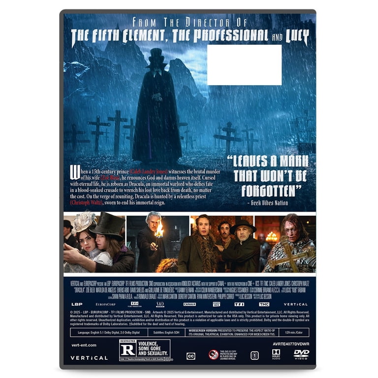 Dracula (DVD) Vertical Entertainment, Action - Walmart.com