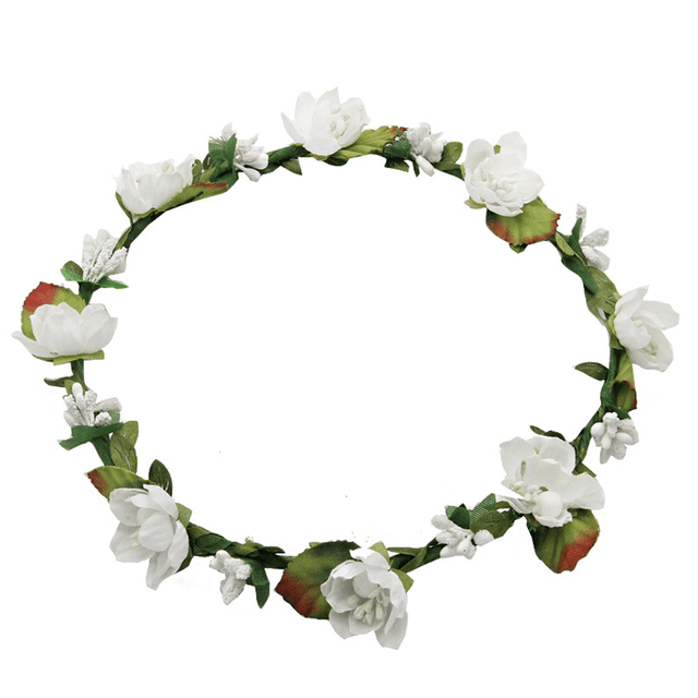 Floral Fall Boho Diadema Corolla Boda festiva Playa Corona para el cabello Ormromra