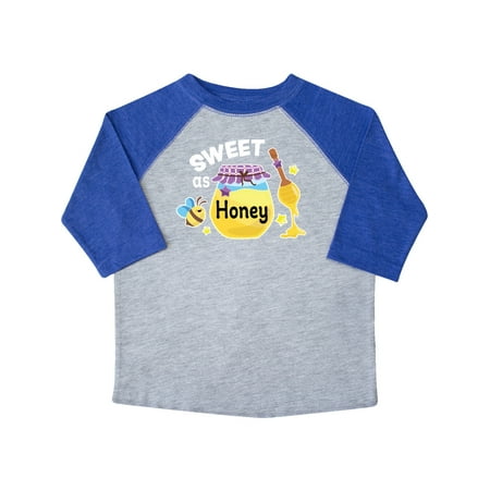 

Inktastic Sweet as Honey with Honey Jar and Bee Gift Toddler Toddler Girl T-Shirt