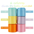 thumbnail image 4 of Rollo Liston Satinado 6 Piezas 22.5m X 3.8cm Para Decoración Eo Safe Imports Multicolor, 4 of 5