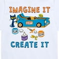 thumbnail image 3 of Pete The Cat - Imagine It Create It Race Car - Toddler And Youth Short Sleeve Graphic T-Shirt, 3 of 6