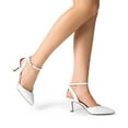 thumbnail image 6 of BURUDANI Pointed Closed Toe Kitten Heels Stiletto Ankle Strap Women's Pumps Shoes for Women Wedding Party Dress Sandals, 6 of 7