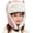 Pink, variant on Fuzzy Faux Trapper Hats with Ear, Girls Boys Windproof Cozy Earflap Hats Ushanka Ski Caps for 3-8 Yrs