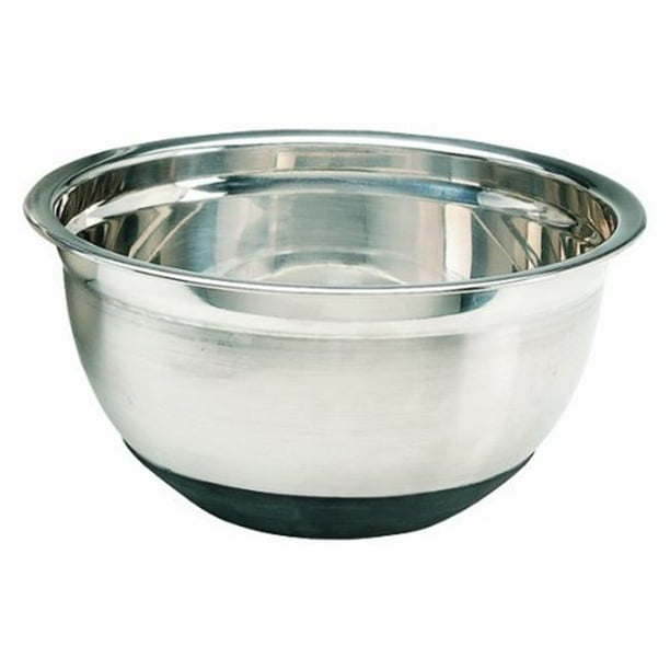 8 Quart Stainless Steel Mixing Bowl with Rubber Base