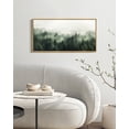 thumbnail image 5 of SHENIFY Green Fog Pine Tree Forest Canvas Wall Art Modern Artwork Prints Decor Hanging Decoration 8x16in Natural Framed, 5 of 5