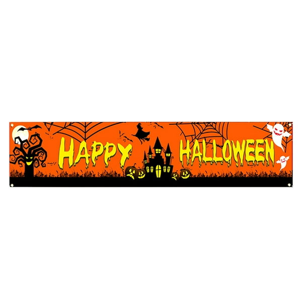 2025 Halloween Pancarta De Halloween Pancarta Para Fiesta De Halloween Decoraciones Pancartas Colgantes Terroríficas Para Interior Y Exterior Artículos De Halloween Decoración Festiva Para Las Fiest