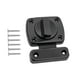 thumbnail image 5 of Pestillos de puerta giratorios con tornillos para puertas de granero y seguridad. Negro, 5 of 7