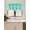 Green Mint, variant on Gorgeous Home Linen 1Pc Wave Green Mint Waterfall Valance with Tassels Faux Silk Rod Pocket Semi Sheer Dressing Window 55" wide X 18" long for kitchen décor