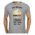 thumbnail image 1 of Custom Daddysaurus Tshirt, T Rex Dinosaur Don't Mess With Daddysaurus You'll Get Jurasskicked T-Shirt, Gray, 1 of 5