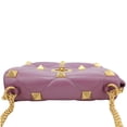 thumbnail image 5 of Pre-Owned Valentino Garavani Roman Stud Quilted Leather Crossbody Bag Purple, 5 of 14