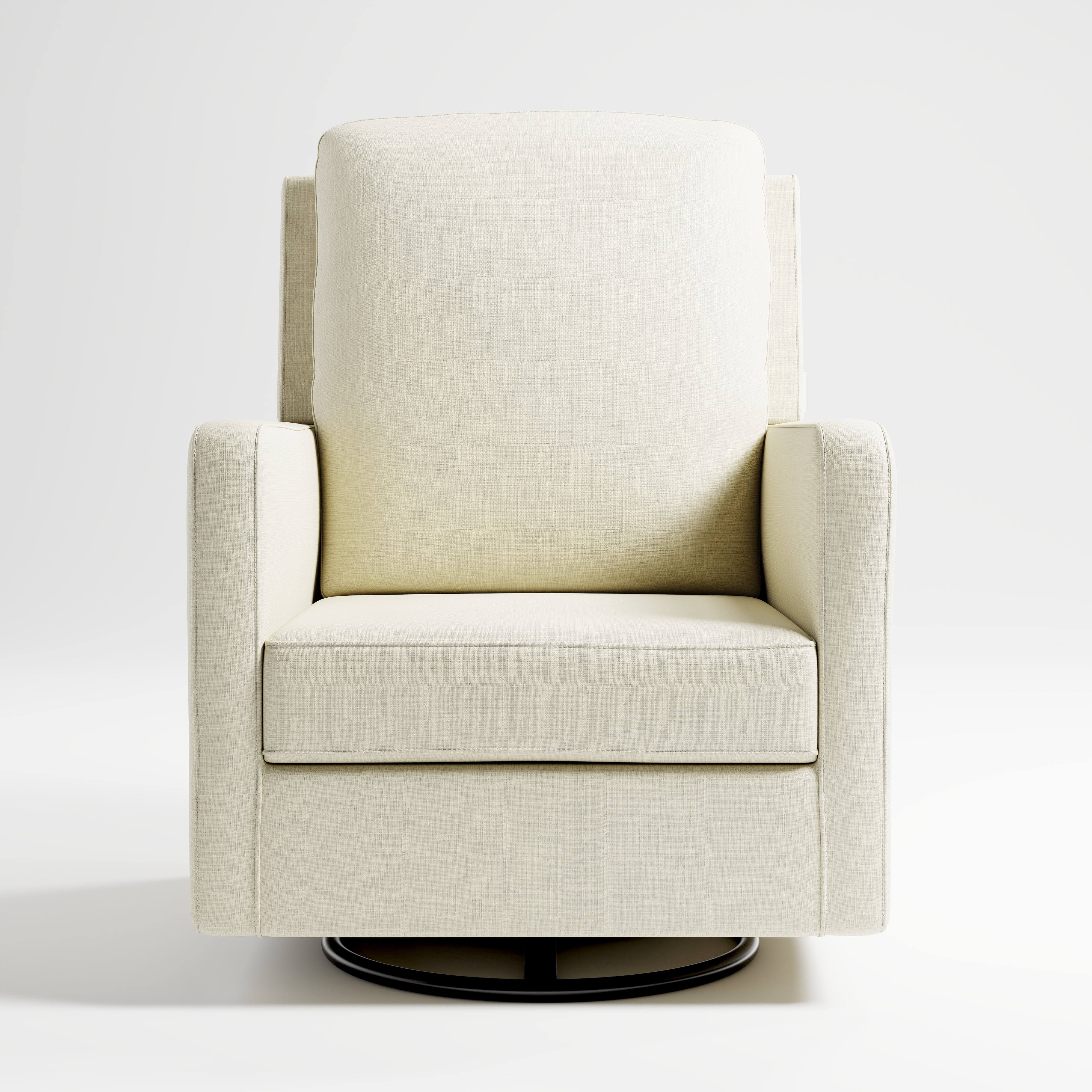 Storkcraft Calabasas Infant Nursery Upholstered Swivel Glider, Pearl