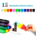 thumbnail image 2 of MayMoi Color Pencils | Non-Toxic, Quick Drying & No Mess Paint Sticks for Kids (12 Bright Colors), 2 of 7