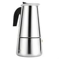 thumbnail image 1 of Yosoo Stainless Steel Percolator Moka Pot Espresso Coffee Maker Stove Home Office Use, Stainless Steel Coffee Maker, Coffee Maker Stove, 1 of 3