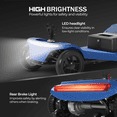 thumbnail image 4 of ENYOPRO 4 Wheel Electric Scooter for Adults, Foldable All-Terrain Mobility Scooter for Seniors with Bright Headlights, USB Port, Basket and Long-Range Battery, Blue, 4 of 11