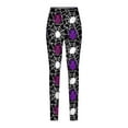thumbnail image 4 of QATAINLAV Women 2024 Halloween Costumes, Leggings for Women Tummy Control Butt Lift High Waisted Yoga Pants Trendy Graphic Print Seamless Tight Bottoms Lightning Sale Purple S, 4 of 7