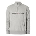 thumbnail image 5 of Tommy Hilfiger Logo Mockneck Sweatshirt, Grey, 5 of 5