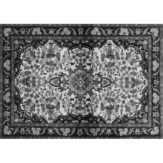 Ahgly Company Indoor Rectangle Persian Gray Traditional Area Rugs, 7' x 10'