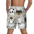 thumbnail image 4 of Gaeub Funny Animals Series Mens Swim Trunks Stretch Beach Shorts Quick Dry for Men Swim Shorts Swimwear with Pockets- 3X-Large, 4 of 9