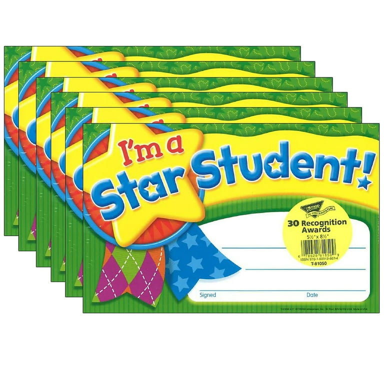 Trend I'm a Star Student Recognition Awards - 8.5 Trend I'm a Star Student Recognition Awards - 8.5