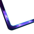 thumbnail image 6 of KA Depot Silicone Back Guard Two Holes Slim License Plate Holder Neon Neo Chrome Mirror License Plate Frame T304 Stainless Steel + Metal Screw Caps, 6 of 9