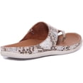 thumbnail image 3 of Strive Capri Women's Leather Mule Sandal With Toe Loop In Snake Size 5.5/6, 3 of 6