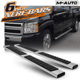 thumbnail image 2 of M-AUTO For 2007-2019 Chevrolet Silverado/GMC Sierra 1500 2500HD 3500HD Double Cab Extended Cab Chrome Side Step Nerf Bar Running Boards, 2 of 9