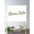 thumbnail image 2 of Storm Lake College Town Script 1 Poster Wall Art, Modern Wall Decor, 8x12 UNFRAMED, 2 of 3