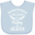 thumbnail image 3 of Inktastic Handpicked for Earth by My Pappy in Heaven with Angel Wings Boys or Girls Baby Bib, 3 of 4