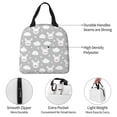 thumbnail image 3 of Rateoe Rabbit And Cloud Pattern Insulated Lunch Bag with Thick Aluminum Foil Lunch Tote Bag with Front Pocket for Men and Women, Ideal for Work, School, Picnics, and Travel, 3 of 5