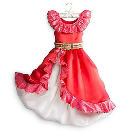 Disney Store Little Girls Princess Elena Of Avalor Costume - Red Sz 4T