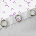 thumbnail image 4 of jejeloiu Kawaii Bowknot Blackout Curtains,Cartoon Bowtie Bow Curtains Pack of 2 (38x45 Each),Purple White Window Curtains For Girl,Breathable Home Decor, 4 of 6