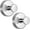 2 Chrome, variant on Ornament Hooks,Upgraded Suction Cup Hooks, Wreath Hangers for Front Door, Towel Racks, 2 in 1 Mantle Hanger, No Drill Garland Fireplace Stocking Hanger, for Christmas, Holiday, New Year