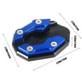 thumbnail image 3 of Aluminum Alloy Motorcycle & Bike Foot Support Pad - Anti-Slip, Enlarged Design, Universal Fit, Easy Install with Hex Tool, 3 of 6