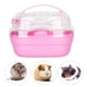 thumbnail image 2 of Estuche de transporte para hámster, jaula portátil, ligero, para animales pequeños, para viajes al aire libre, color rosa, 2 of 11