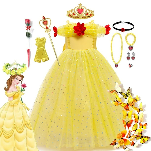 Belle Dress Robe Princesse Belle Bête Robe Belle Disney Femme Robe