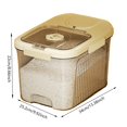 thumbnail image 4 of Seau Alimentaire Maison Entièrement Fermé Boîte à Riz Scellée Réservoir de Stockage de Riz (Blanc S), 4 of 10