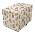 thumbnail image 1 of Tropical Dog Crate Cover, Exotic Papaya Fruit Pattern in Bicolour Design, Easy to Use Pet Kennel Cover Small Dogs Puppies Kittens, 7 Sizes, Pink Yellow, by Ambesonne, 1 of 6
