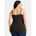 thumbnail image 4 of Terra & Sky Women’s Plus Camisole with Adjustable Straps, 2-Pack, Sizes 0X-5X, 4 of 7