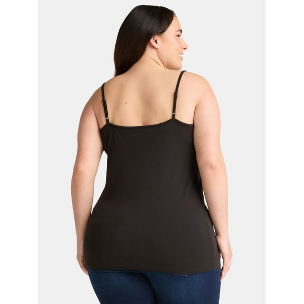 トップス Andmary Sora bicolor camisole black ANDMARY】Sora bicolor camisole
