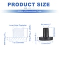 thumbnail image 2 of Uxcell 25 Pcs Tapón de Silicona en Forma de T, Diámetro 5 mm/0.2 Pulgadas, Tapón de Silicona Impermeable Reutilizable, Tapón de Sellado Sólido para Agujeros Redondos en Equipos de Tuberías, Negro, 2 of 7