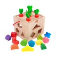 thumbnail image 1 of Caja de permanencia de objetos, juguetes Montessori para niños de 1, 2 y 3 años, juguetes de coordinación mano-ojo, clasificación de formas de madera, perfke Juguetes para clasificar colores, 1 of 9