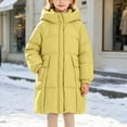 thumbnail image 2 of Hellosay Long Puffer Coat Girls Quilted Long Sleeve Hooded Jacket Winter Zip Up Tops Thick Casual Outwear with Pockets, 2 of 6