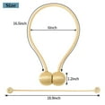 thumbnail image 2 of Astarin 6 Pcs Magnetic Curtain Tiebacks, Modern Simple Style Curtain Tiebacks, Decorative Drape Ties and Holdbacks Holder for Window Draperies, Curtain Clips Rope Straps Magnet Home Office - Gold, 2 of 6