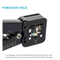 thumbnail image 4 of Set 100 Plug Conector  Bloosom Profesional Cat 6 Rj45 Cable Red Utp Transparente, 4 of 5