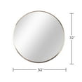 thumbnail image 5 of 32" Round Wall Mirror,Modern Circle Mirror Hanging or Wall Mounted,Gold, 5 of 9